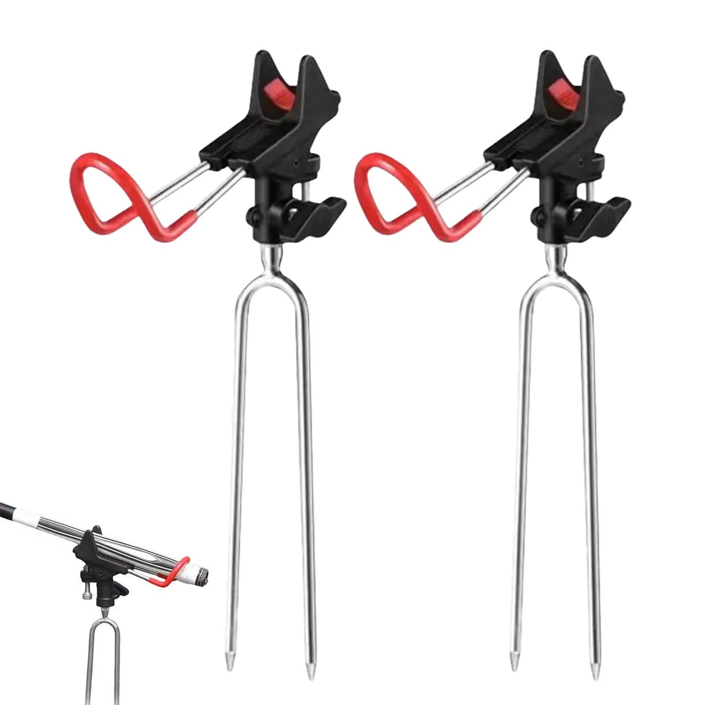 360 Degree Adjustable Fishing Pole Holders for Hands-Free Fishing Relaxation