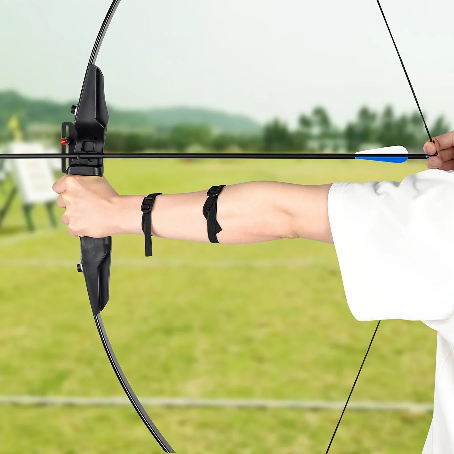 30lbs Right-Handed Recurve Bow for Beginners and Teens Outdoor Archery Practice