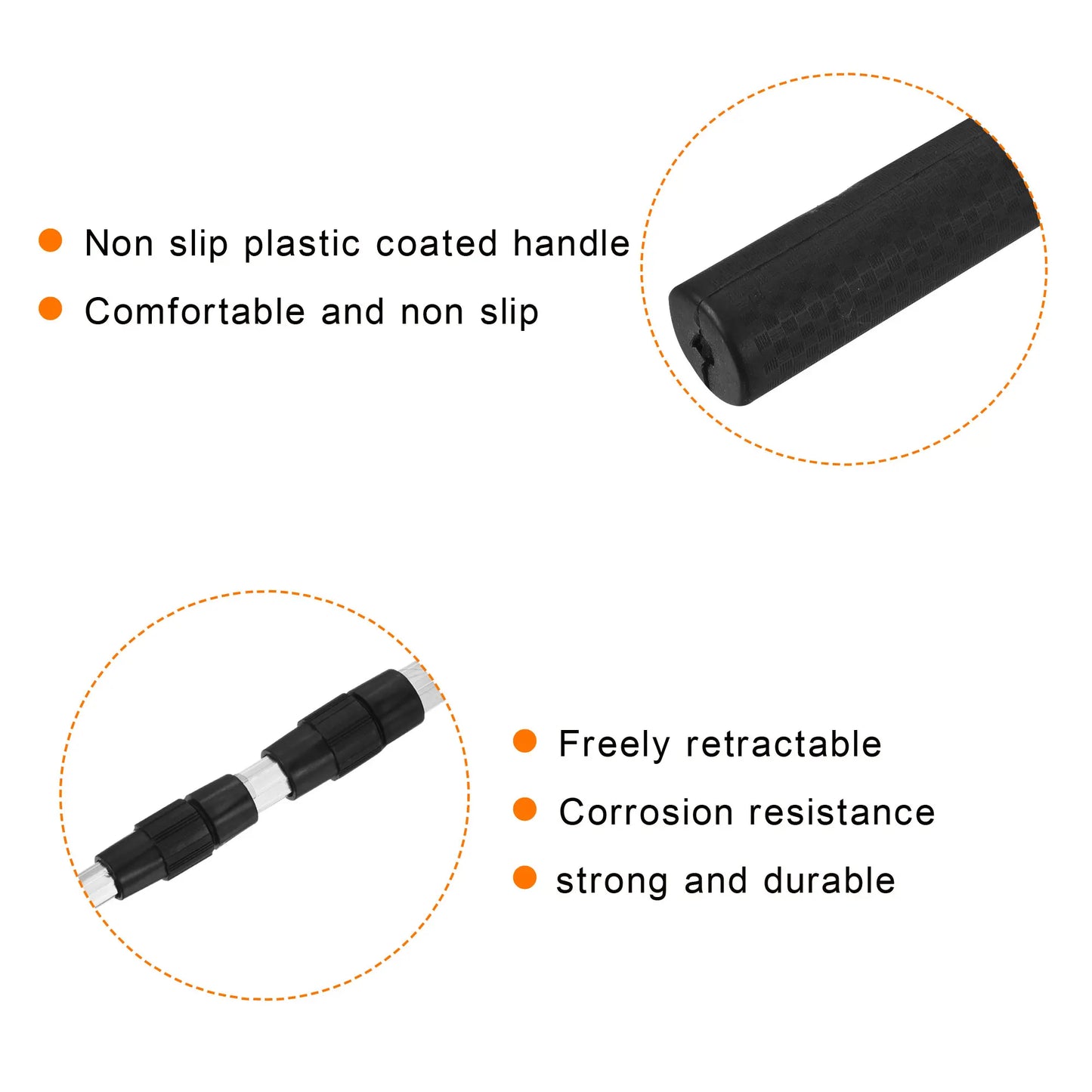 Folding Fishing Net with Telescopic Handle Suitable for Freshwater and Saltwater