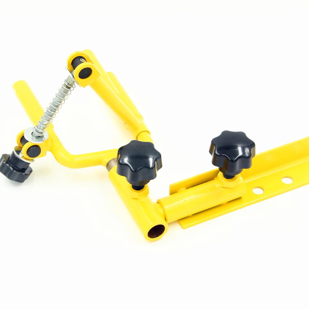 Universal Metal Bow Vise 360 Degree Adjustable Archery Tool in Yellow