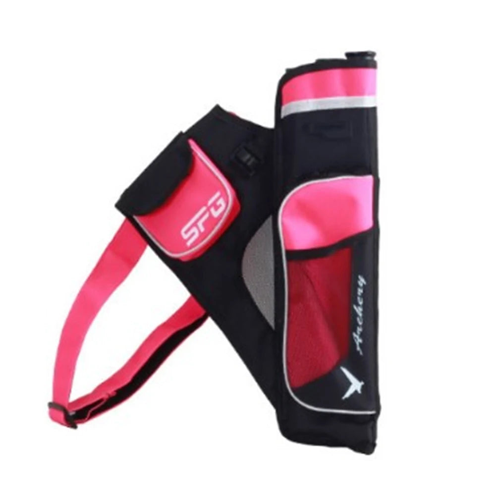 Oxford Archery Arrow Bags Three Tubes Waist Carry Storage Pockets