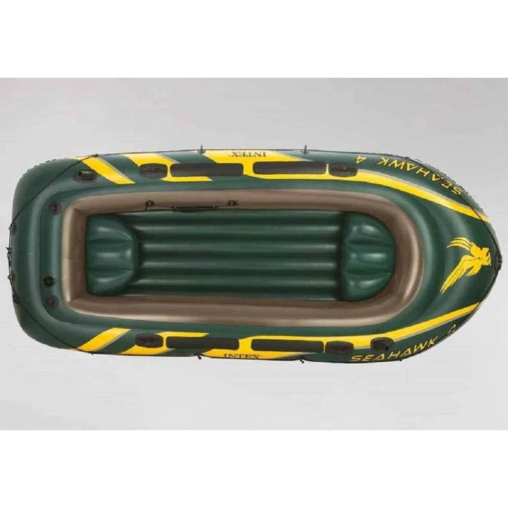 Seahawk Inflatable Boat Series with Oars Pump PVC Fishing Rod Holders
