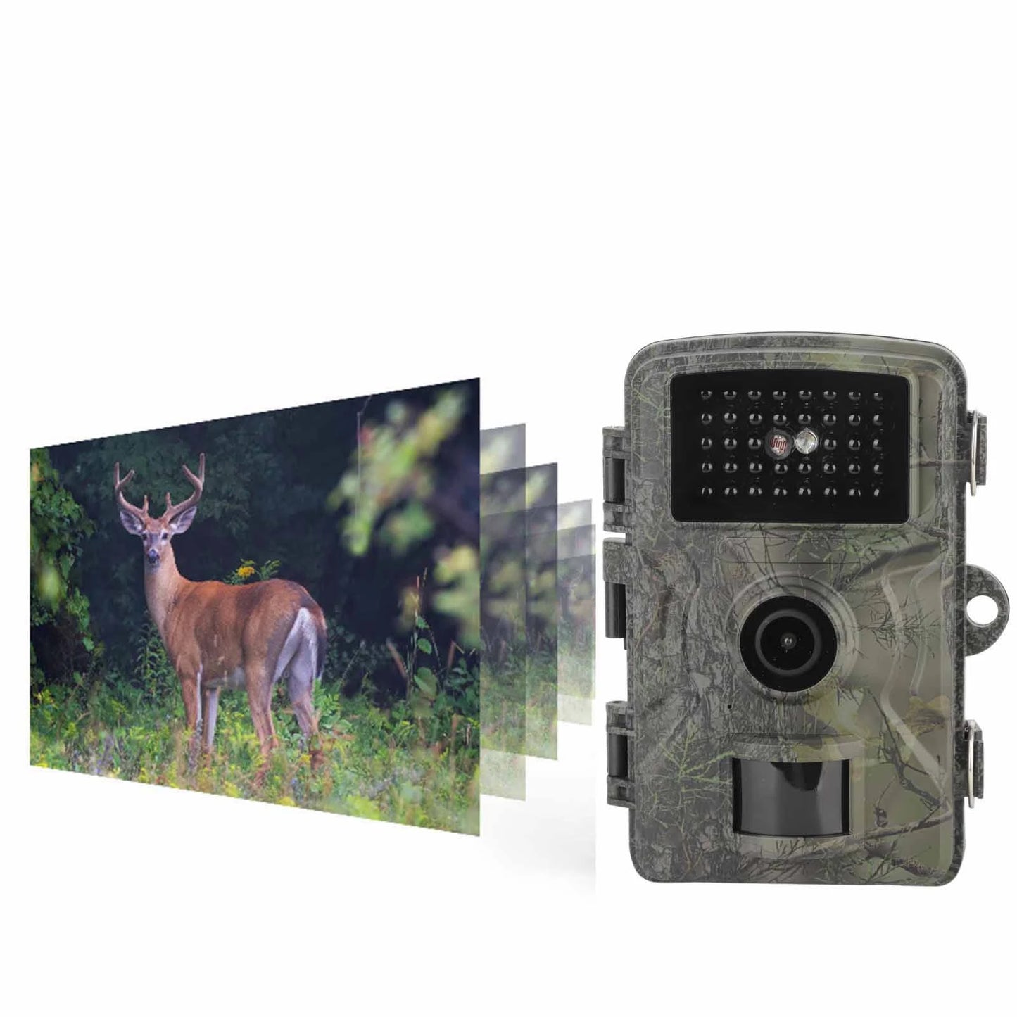 Infrared Night Vision Camera with 2.0 Inch TFT HD Display and IP66 Waterproof Design