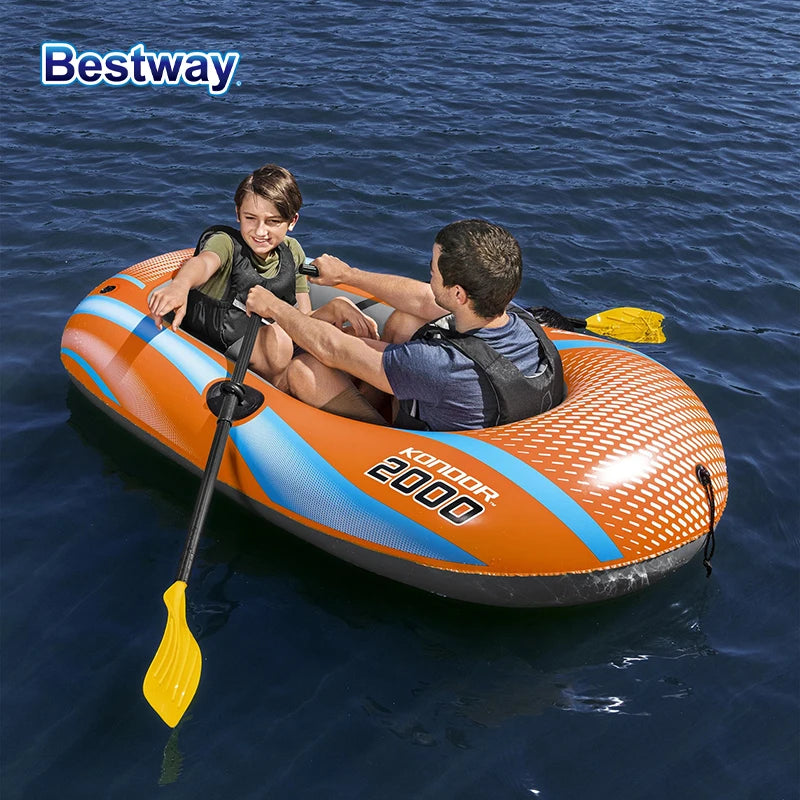 Bestway 61142 Heavy Duty Inflatable Kayak for 1 to 3 Persons Adventure