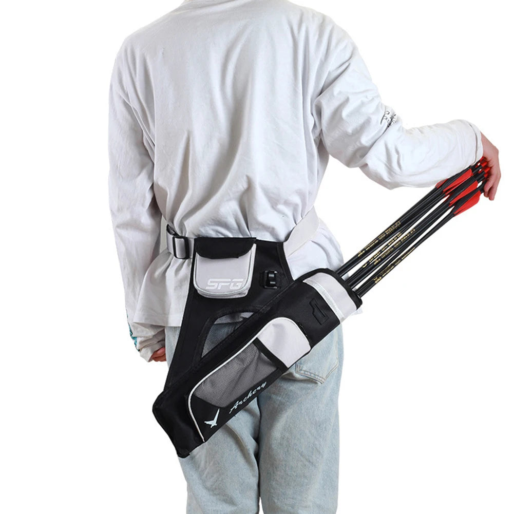 Oxford Archery Arrow Bags Three Tubes Waist Carry Storage Pockets