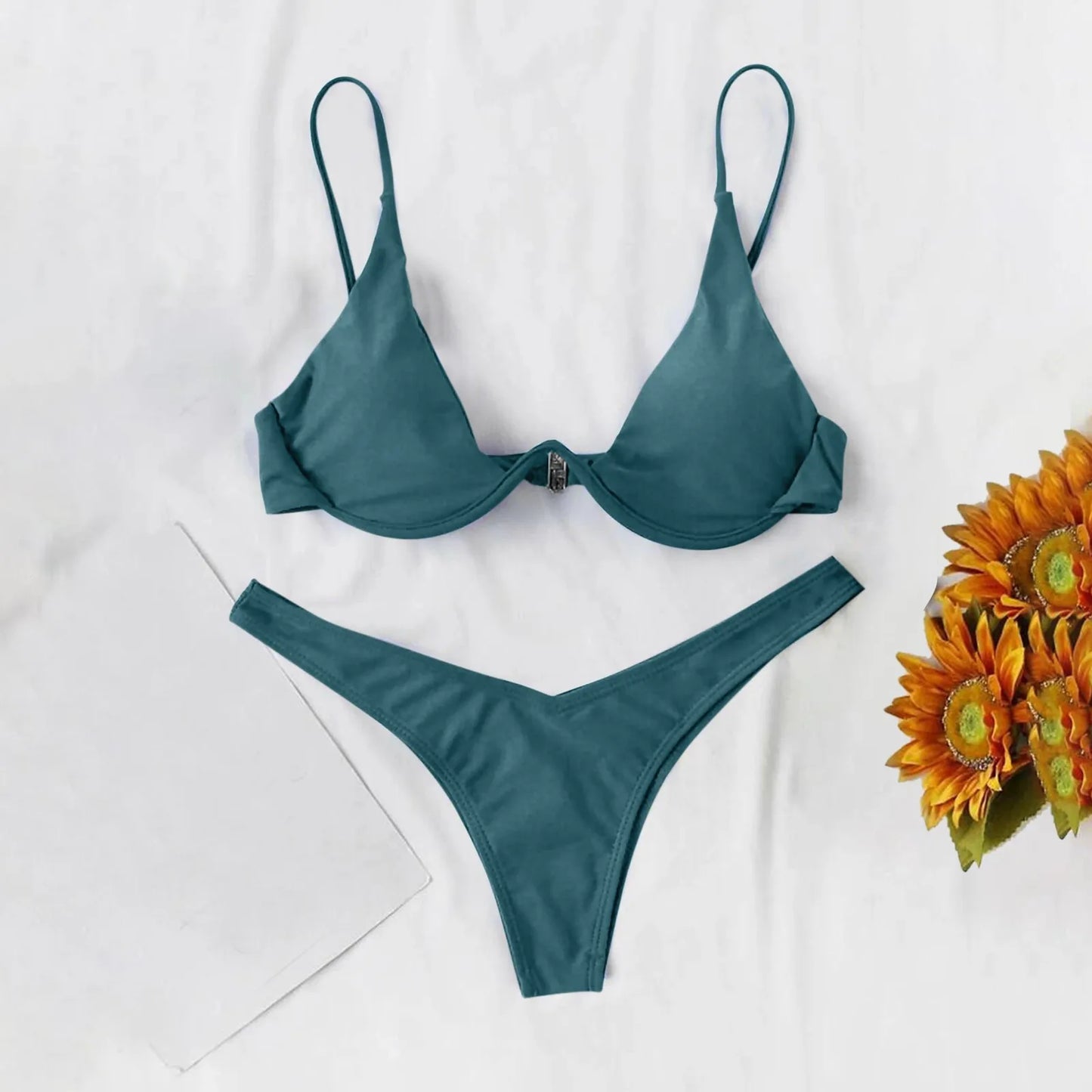 2025 Sexy Low Waisted Bikini Swimsuit Two Piece Brazilian Swimwear Sale