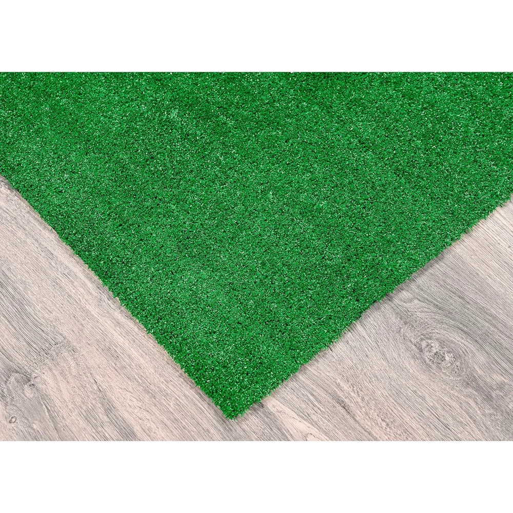 Large 9 Ft X 12 Ft Artificial Grass Indoor Outdoor Rug Durable Lush Green