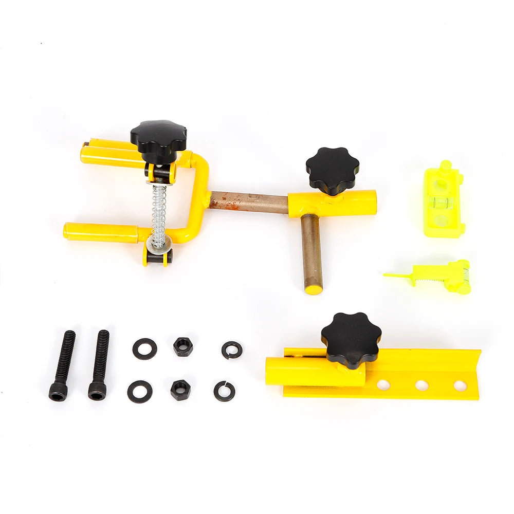 Universal Metal Bow Vise 360 Degree Adjustable Archery Tool in Yellow