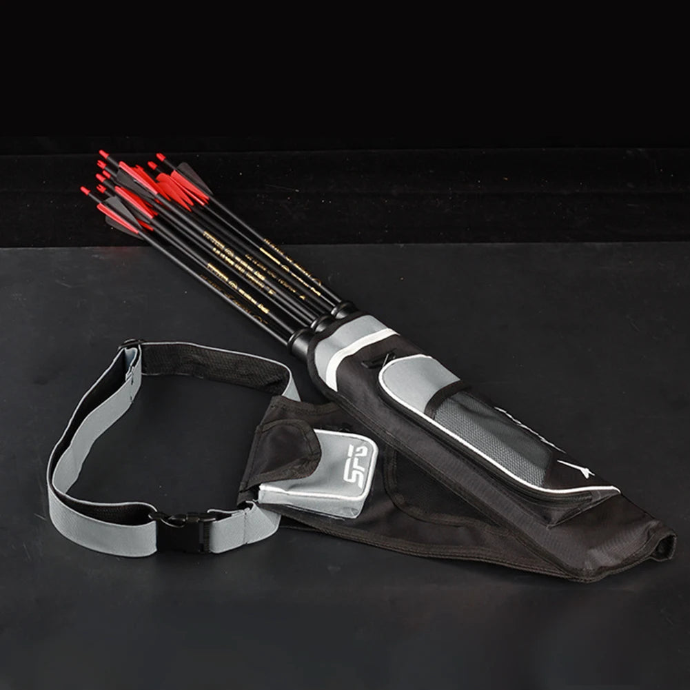 Oxford Archery Arrow Bags Three Tubes Waist Carry Storage Pockets