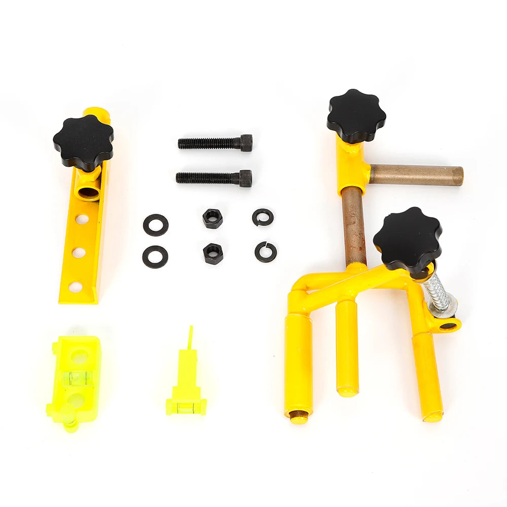 Universal Metal Bow Vise 360 Degree Adjustable Archery Tool in Yellow